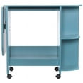 thumbnail image 6 of Bowery Hill Mobile Sewing and Craft Table in Turquoise, 6 of 20