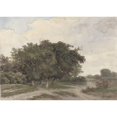 thumbnail image 3 of Johannes Warnardus Bilders 18x14 Black Modern Framed Museum Art Print Titled - Landscape with Trees (1841 - 1890), 3 of 5