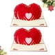 thumbnail image 2 of 2 tarjetas de felicitación 3D de San Valentín con forma de corazón (rojas), 2 of 7