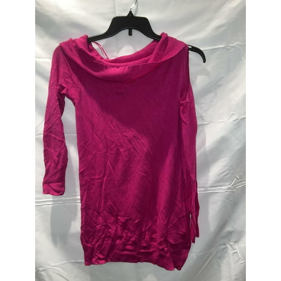MSRP $80 INC Pink One Cold Shoulder Boat Neck Sweater Size Small