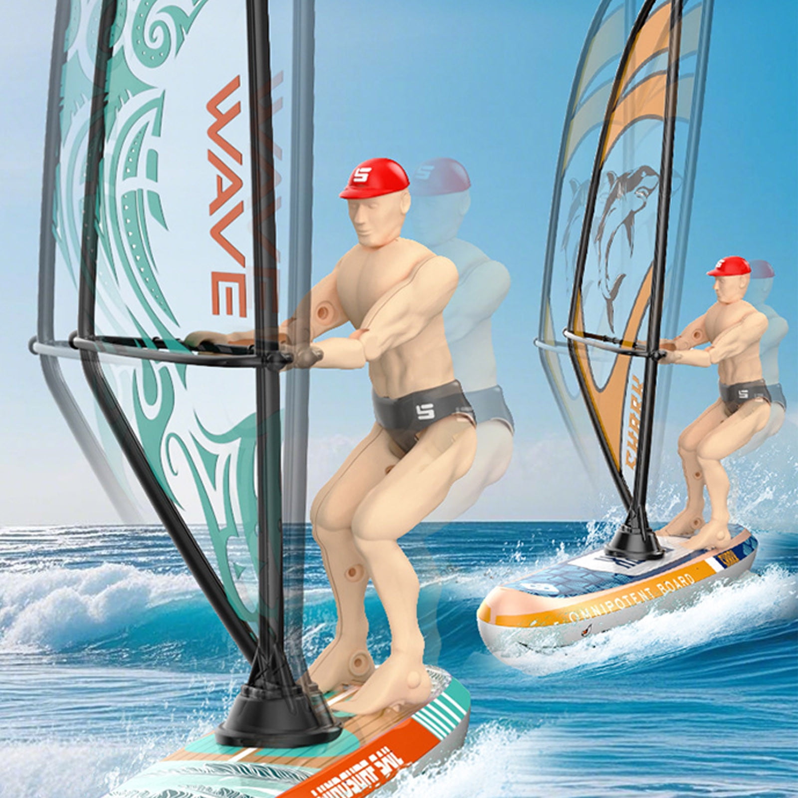 Remote Control Sailing Boat Waterproof High Speed RC Sailboat,LED Light Equipped Electric Racing Watercraft,Stable Balance Hull Design For Pool Lake Water Surface Racing Outdoor Fun Vehicle