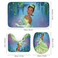 thumbnail image 3 of Juego de 4 cortinas de ducha de princesa y sapo con alfombrillas antideslizantes, tapa de inodoro y alfombrilla de baño, cortina de ducha impermeable con decoración de dibujos animados para baño con, 3 of 8
