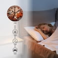thumbnail image 4 of Non-Ticking Silent Clock Battery Operated Analog Clcok Round Wall Clocks Decorative for Living Room-Guitar Brick Wall Music Vintage Painting(10inch), 4 of 4