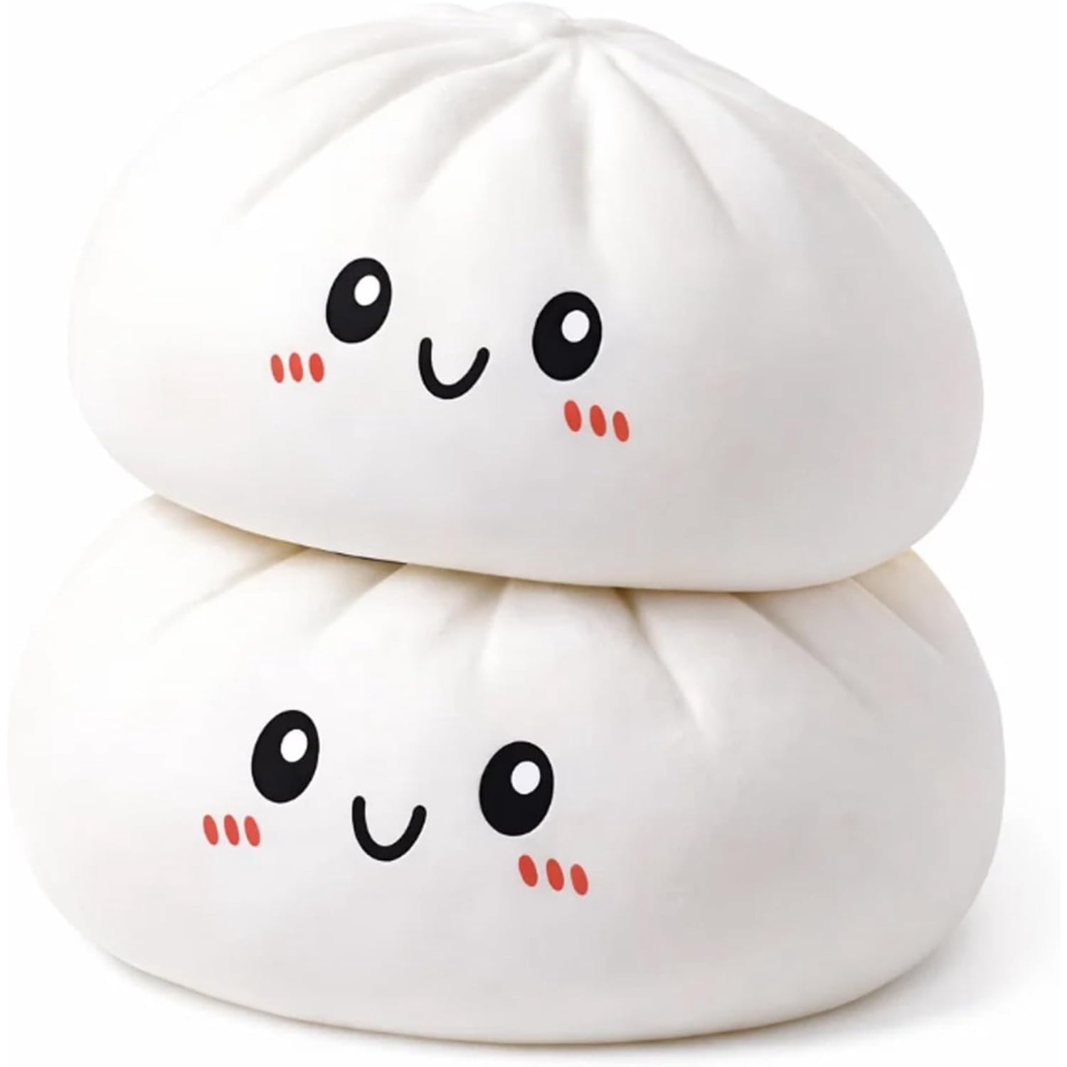Giant Mystery Dumpling Squishy, 4 Inch Jumbo Dumpling Stress Ball, Squishy Bun, Anxiety Relief Fidget, Soft Squeeze Decompression Dough for Adults Classroom Prizes & Party Favors (Pink＋Blue)