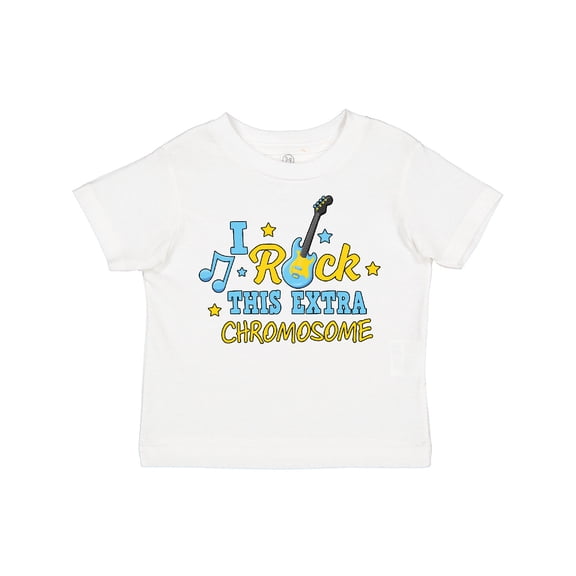 Inktastic I Rock This Extra Chromosome Down Syndrome Awareness Boys or Girls Toddler T-Shirt
