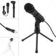 thumbnail image 3 of Mistaha Sf-910 Multifunctional 3.5mm Live Sound Microphone Portable Broadcasting Condenser Microphone with Stand for Desktop, 3 of 7