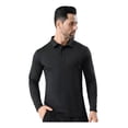 thumbnail image 1 of Playera Larga Moda Casual Para Hombre Color Sólido Tipo Polo, 1 of 8