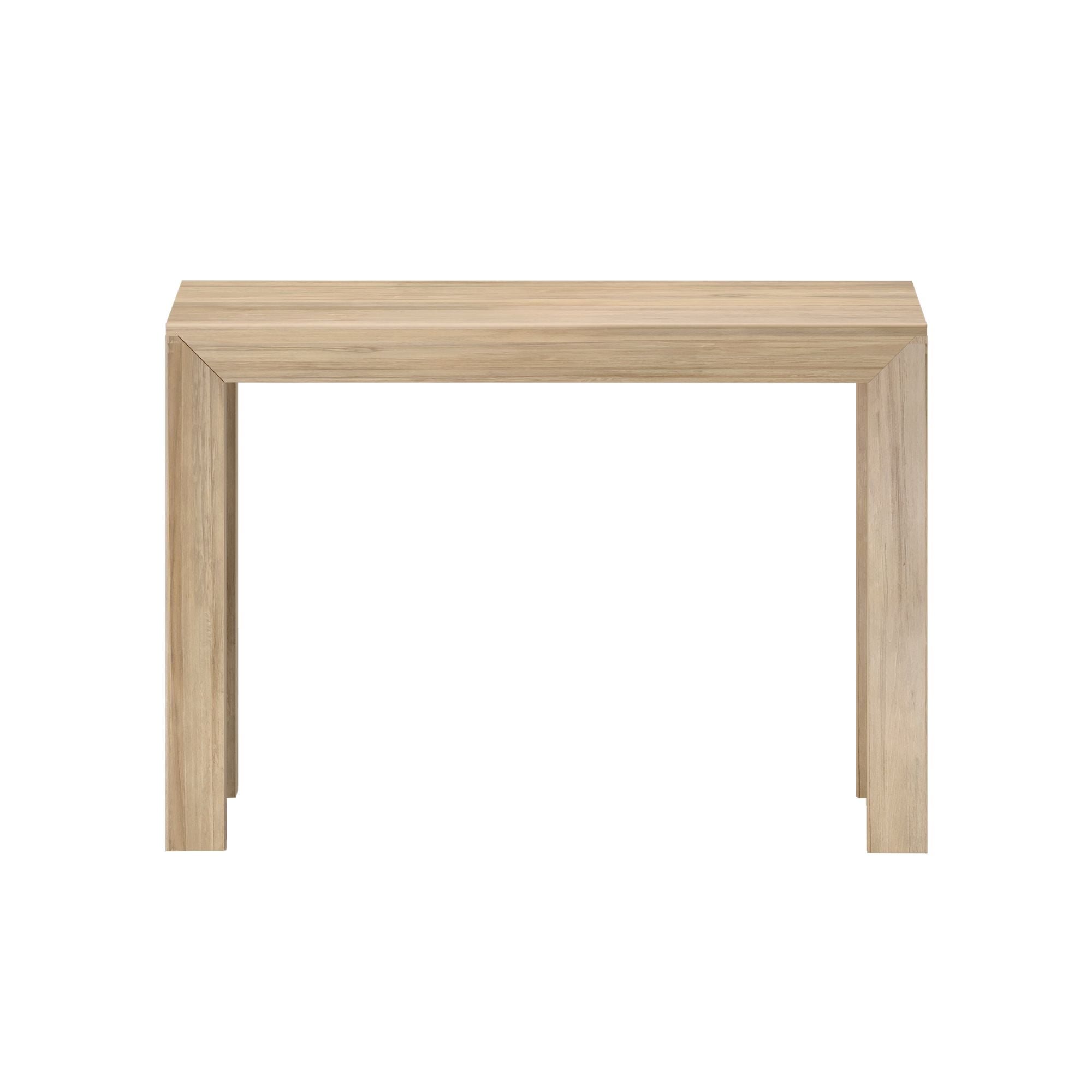 Plank+Beam 46" Modern Solid Wood Console Table, Narrow Entryway Table, Behind The Couch, Blonde