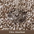 thumbnail image 3 of Ileading Bathroom Rugs Sets 4 Piece, Non Slip Washable Bath Rug, Absorbent Shaggy Bath Mats for Bathroom Floor, Tub, Shower, Brown, 3 of 7