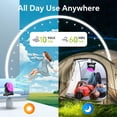 thumbnail image 3 of 30000mAh Portable Camping Fan, Rechargeable USB Tent Fan with LED Light & Hooks, Battery Personal Turbo for Travel Table Camping Gear, 3 of 7