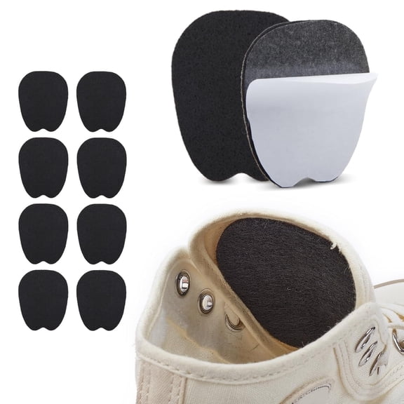 5 Pairs Felt Shoe Tongue Pads Non Slip Foot Cushions Self Adhesive Foot Pads Breathable Ball Anti-Skid Forefoot Ball Shoe Tongue Pad Foot Cushions Inserts for Comfortable Relief,Black