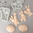 thumbnail image 4 of Zhaomeidaxi Silicone Egg Pan, Silicone Molds of Easter Egg and Bunny Mold, Includes Egg, Rabbit, Silicone Baking Supplies for Cake Decorating, Chocolate, Candy, Jello, Baking Pan for Muffin, Bread, 4 of 9