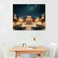 thumbnail image 2 of Nawypu Louvre Pyramid at Night Art Canvas Print Wall Art Home Wall Decor Canvas -MADE TO ORDER- Ready to Hang Canvas Framed, 2 of 6