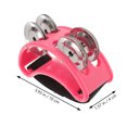 thumbnail image 2 of COMPUKAS 2Pcs Foot Rattle Bell Percussion Instrument Pink Foot Tambourine for Rhythm Playback, 2 of 8