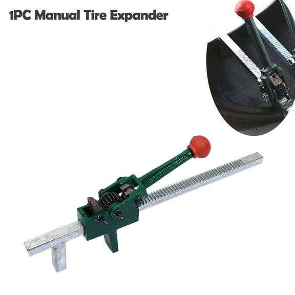 Manual Tire Expander Tool 370mm Steel Construction 300mm Maximum Range for Car Truck Wheel Tire Repair Bead Breaker Spreader Auto Maintenance Workshop Garage Heavy Duty Portable Hand Tool