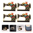 thumbnail image 3 of 4pcs Sewing Machine Shaped Brooch Alloy Corsage Breastpin Clothing Decoration HOMEMAXS 13755411-MX, 3 of 6