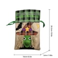 thumbnail image 2 of Halloween Candy Bag Cat Pumpkin Witch Drawstring Treat & Trick Bag Party Favor, 2 of 9