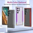 thumbnail image 3 of Allytechgroup for Samsung Galaxy S25+ Plus Case, Military Grade Shockproof Clear Case with Aluminum Frame & Soft TPU Bumper, Drop-Tested Protective Cover with Camera & Screen Guard Wireless Charging, 3 of 9