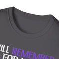 thumbnail image 3 of I Will Remember For You Butterfly Alzheimer's Awareness TShirt, 3 of 4