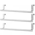 thumbnail image 2 of ZOUSSIQI 3PCS Stainless Steel Towel Racks Over Kitchen Cabinet Door Towel Shelf Bar Hanging Holder Home Organizer JU316-33713, 2 of 13
