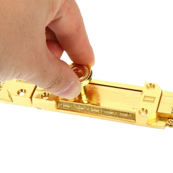 PBPBOX Golden Zinc Alloy Door Bolt Slide Lock with Rust Resistant Finish for Home Security