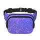 thumbnail image 1 of Fotbe Purple Glitter Cangurera Cuadrada con Estampado de Doble Capa, Bolsa de Cintura Ajustable Mini para Hombres y Mujeres, 1 of 9