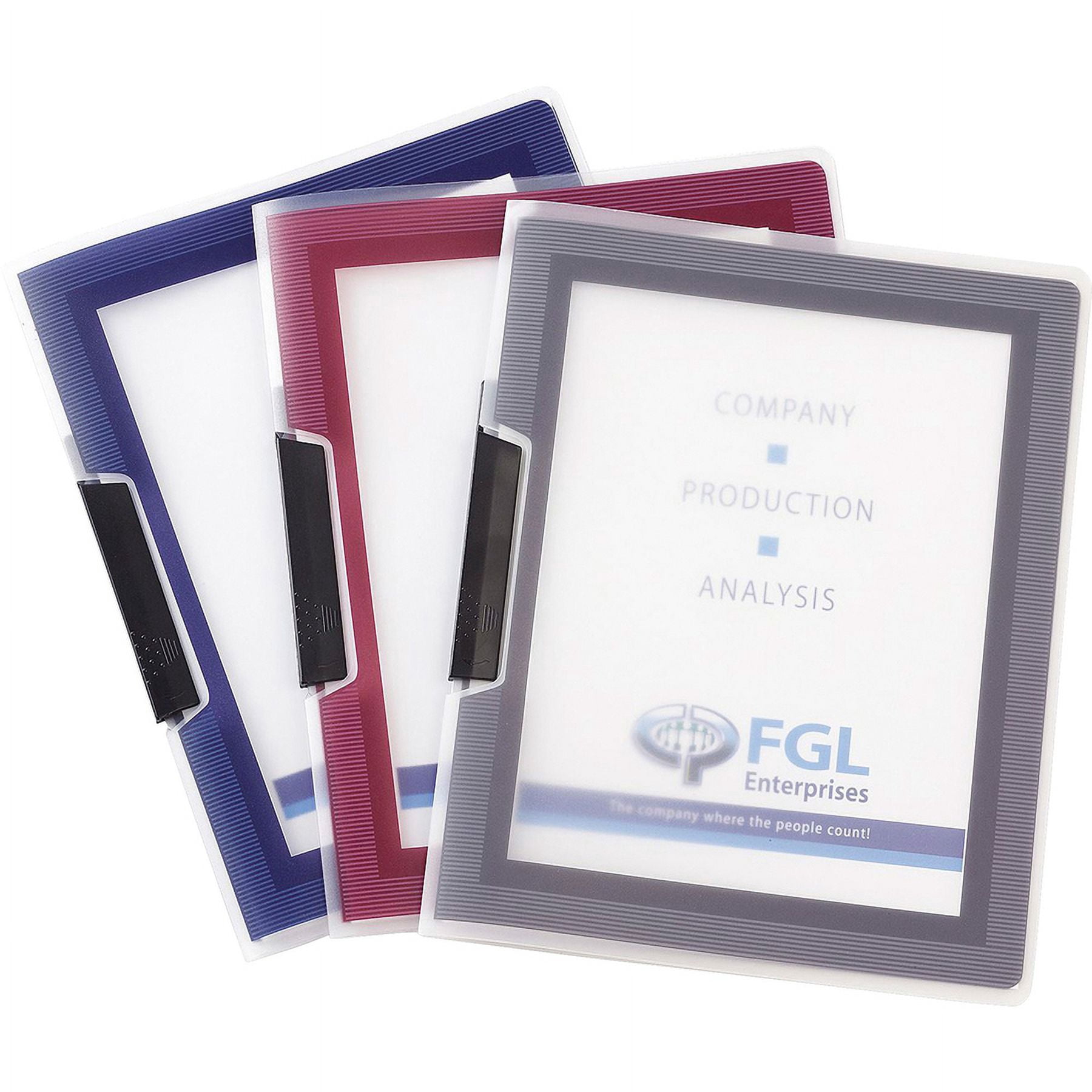 Avery® Flexi-view Letter Report Cover - 8 1/2" X 11" - 25 Sheet Capacity - Polypropylene, Plastic - Assorted - 24 / Box