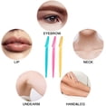thumbnail image 2 of Jinsinto 18pcs Eyebrow Trimmer, Versatile Exfoliating Dermaplaning Tool for Women Face, Eyebrow Facial Razors with Precision Cover for Women Men, Easy to Use, 2 of 5