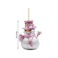 thumbnail image 2 of HomeDM Christmas Snowman Ornaments for Xmas Tree, Acrylic Hanging Ornaments for Home Decor Holiday Xmas Party Supplies 3.15", 2 of 5
