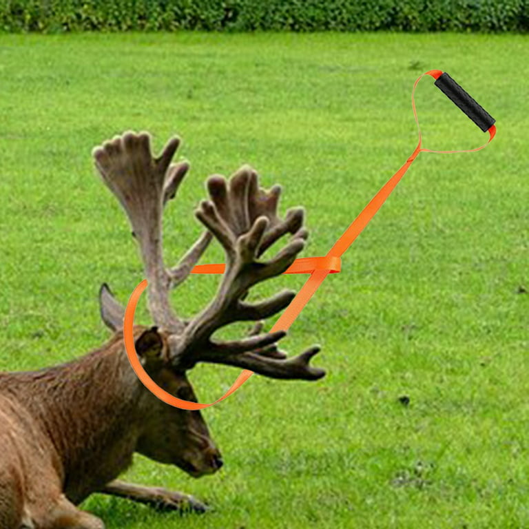 3Pcs Orange Deer Drag and Harness Deer Tow Rope Deer Puller