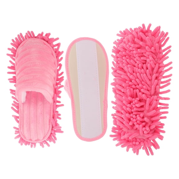 SOPOTUTU 1 Pair Microfiber Cleaning Slippers Floor Mop Slippers Easy Care Reusable Home Floor Cleaning