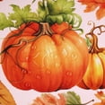 thumbnail image 4 of Fall Tablecloth, Pumpkin Maple Leaf Thanksgiving Table Cloth, Acorns Berries Pine Cones Tablecloths, Orange Waterproof Table Cover for Autumn Harvest Party Picnic Dinner, 60 in x 84 in, Rectangle, 4 of 5