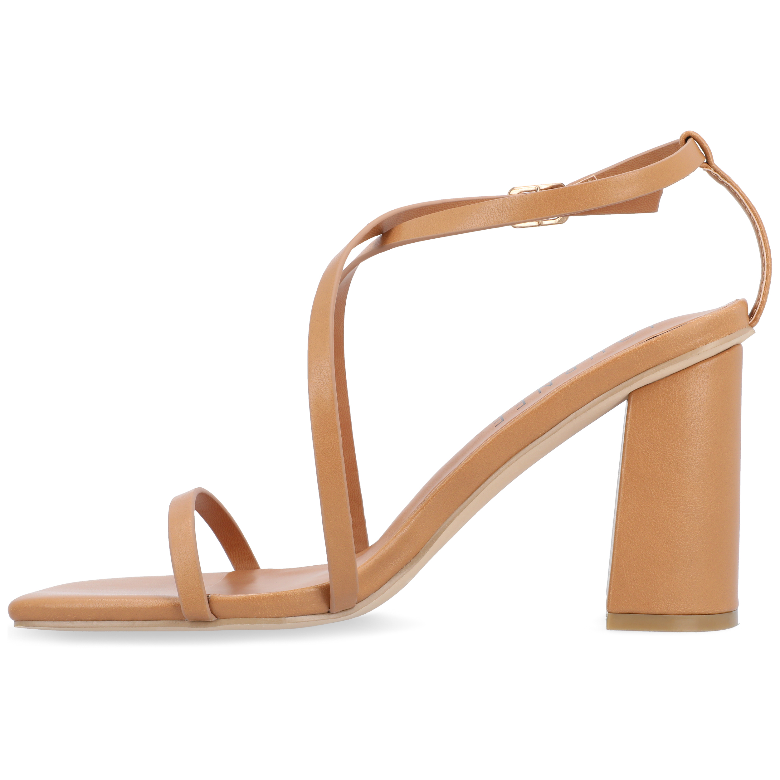 Journee Womens Lenorra Covered Block Heel Sandals