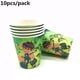 thumbnail image 5 of Decoración de fiesta de cumpleaños temática Ben 10, vajilla desechable con patrón Ben, platos de papel, vasos, banderas, suministros para fiesta de bebé, 5 of 5