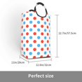 thumbnail image 3 of Vsdgher Red Blue Polka Dots Print Square Laundry Bag Large Collapsible Dirty Clothes Bags With Handles Waterproof Essentials Storage For College Dorm, Family, 3 of 6