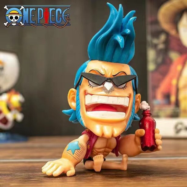Figura de acción de One Piece, Luffy Zoro Ace Sabo Q, estatua Kawaii, modelo de colección, muñecas, regalos para niños, 9CMCHINA&No Box Gong Bohan LED