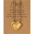thumbnail image 4 of 2Pcs Engraved Love Heart Couple Matching Pendant Necklace Set Adjustable Link Chain Peach Pinky Promise Necklace for Women Men Lover Jewelry Birthday Graduation Gift, 4 of 5
