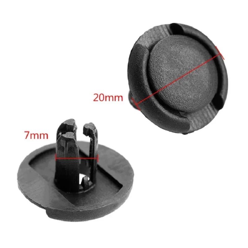 50Pcs 7mm Hole Plastic Rivets Auto Fastener Clip Bumper mudapron Push Clips Car Door Trim Panel Retainers Fastener For Suzuki Alto