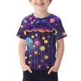 thumbnail image 2 of CYRBOKO Graphic Tees for Boys, Casual Crewneck Short Sleeve Lightweight Summer T-shirts Multicolor Size 12-13 T, 2 of 4