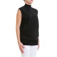 thumbnail image 1 of Armani Blusa de túnica de punto con tachuelas para mujer, negro, 46 (US 10), 1 of 1