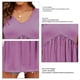 thumbnail image 4 of Blusa sin mangas con cuello en V para mujer, blusa sin mangas con adornos de encaje, moda de verano, informal, holgada, de Color puro, para viajes diarios en casa, 4 of 6