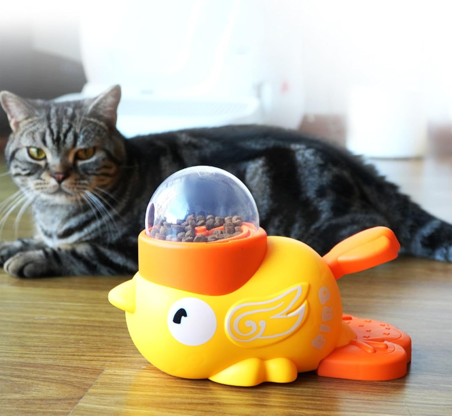 Interactive Treat Dispenser Toy,Dog Puzzle Toy, Duck Design Treat Dispenser Feeder for Mental Stimulation and Slow Eating in Indoor and Outdoor Play