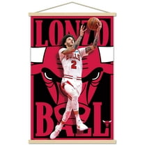 NBA Chicago Bulls - Lonzo Ball 22 Wall Poster with Magnetic Frame, 22.375" x 34"