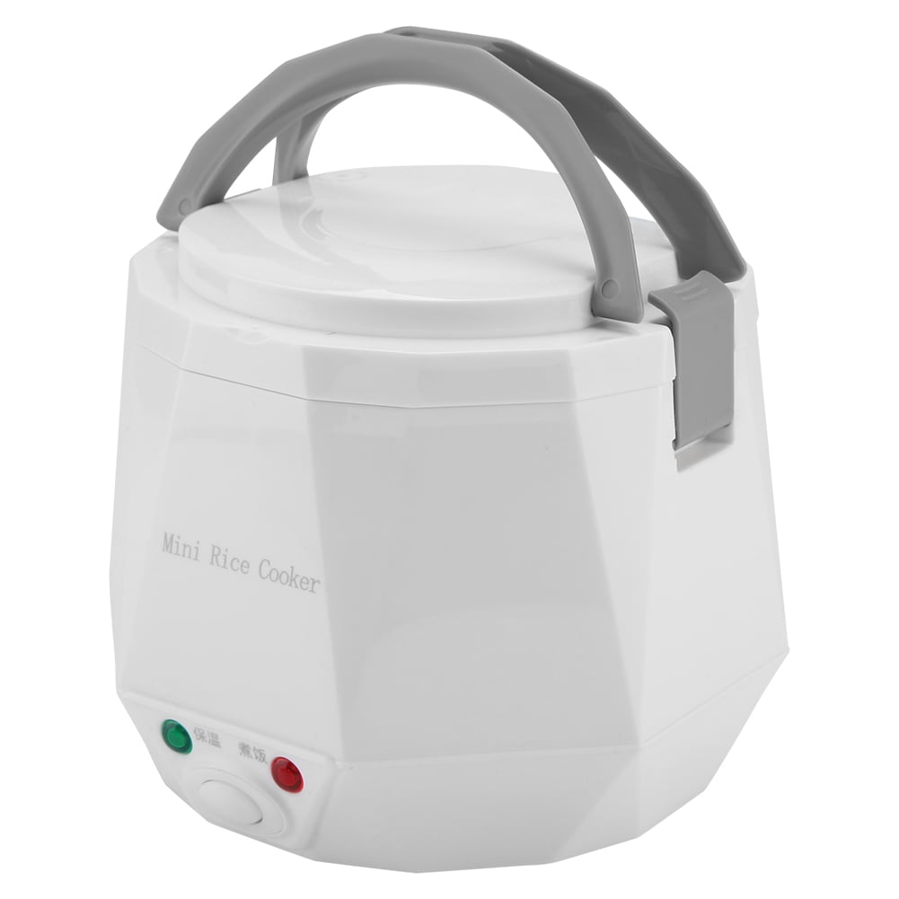 Food Steamer Cooker 12V 100W 1.3 L Electric Portable Multifunctional Rice Cooker Food Steamer for Car White