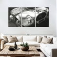thumbnail image 3 of Elephant Stock Vintage Racing I Wall Art - Horizontal Multi Panel Canvas - Living Room Wall Decor - Transportation Multi Panel - Silver And White Decor By Ethan Harper - 92" x 45", 3 of 8
