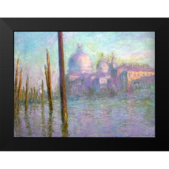 Monet, Claude 14x12 Black Modern Framed Museum Art Print Titled - The Grand Canal-Venice 1908