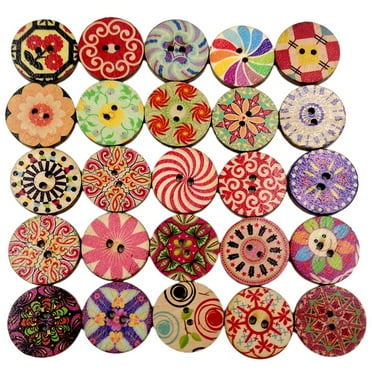 100 Pieces Assorted Holes Buttons for Sewing and Crafts