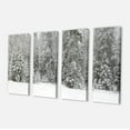 thumbnail image 2 of Panorama de Forêt d'Hiver Brumeuse - Impression sur Toile Paysage, 2 of 3