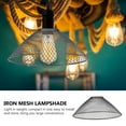 thumbnail image 3 of OULII 1Set Wire Mesh Light Cover Black Metal Lampshade For Adult Consumers At Home, 3 of 8