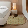 thumbnail image 2 of Small Round Rug 3Ft Washable Non-Slip, Boho Geometric Abstract Floral Circle Area Rugs for Living Room Bedroom, Vintage Ethnic Flower Textured Indoor Floor Mats Carpet Runner for Home Decor, 2 of 8